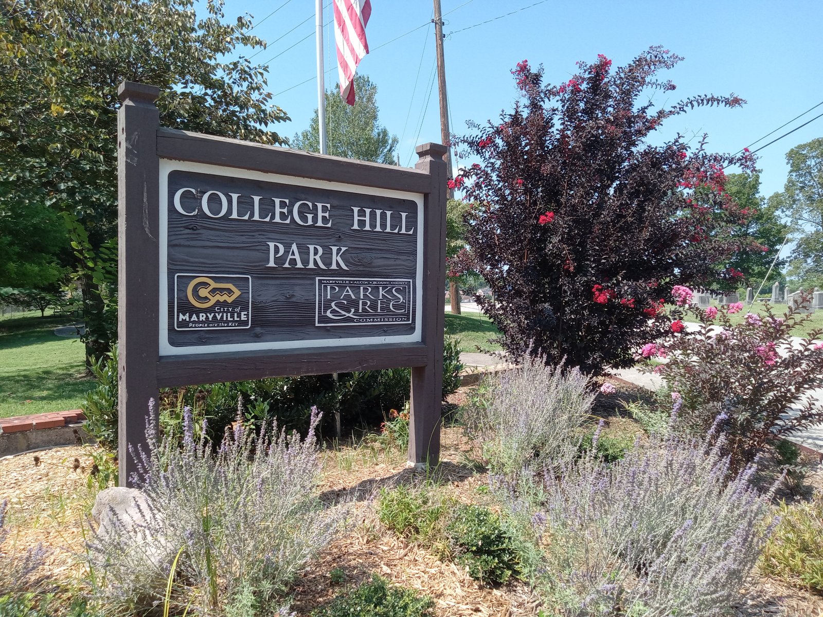 College Hill Park sign